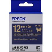 Tape Cartridge EPSON 12mm/5m Ribbon Gold/Navy, LK4HKK C53S654002