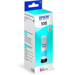 Краска Epson C13T00R240, 106 EcoTank, Cyan