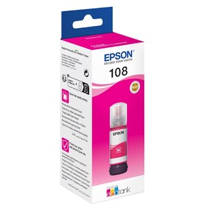 Чернила Epson C13T09C34A, 108 EcoTank Magenta