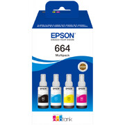 Набор оригинальных чернил EPSON L100/L200 CMYK pack (T6646)