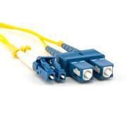Fiber optic patch cords, singlemode Duplex LC-SC, 7m