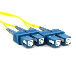 Fiber optic patch cords, singlemode Duplex SC-SC, 3m