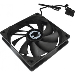 Корпусный вентилятор GAMEMAX GMX-WFBK-BK, 120mm, PWM, Black