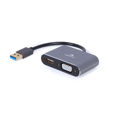 Адаптер USB на HDMI + VGA - Gembird A-USB3-HDMIVGA-01 Адаптер USB на HDMI + VGA - Gembird A-USB3-HDMIVGA-01