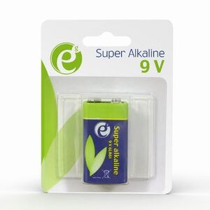Gembird Alcaline 9V 6LR61 1pcs, 500mA , High performance and long lifetime