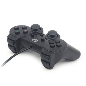 Gembird JPD-UDV-01 Dual vibration gamepad, 2 sticks, 4-way D-pad and 10 act
