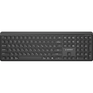 Беспроводная клавиатура Gembird KBS-WPS-03-CYRL Black