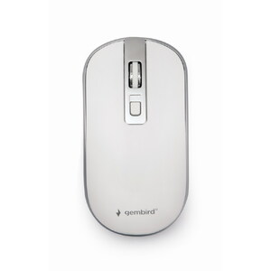 Беспроводная мышь Gembird MUSW-4B-06-WS, 4 buttons, White/Silver Беспроводная мышь Gembird MUSW-4B-06-WS, 4 buttons, White/Silver