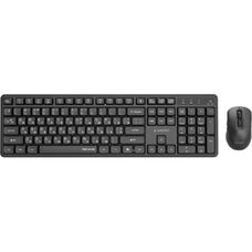 Беспроводной комплект Gembird Silent Key Pro Business KBS-WMS-01-CYRL Black