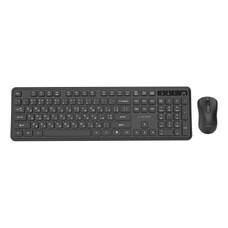 Беспроводной комплект Gembird Slim Pro Business KBS-WPS-01-CYRL Black