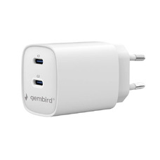Зарядное устройство 2×USB-C 45W Gembird TA-UC-2C-PD45-01-W Зарядное устройство 2×USB-C 45W Gembird TA-UC-2C-PD45-01-W