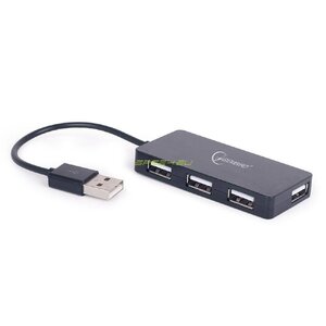 USB 2.0 Hub 4-port Gembird UHB-U2P4-04, Black USB 2.0 Hub 4-port Gembird UHB-U2P4-04, Black