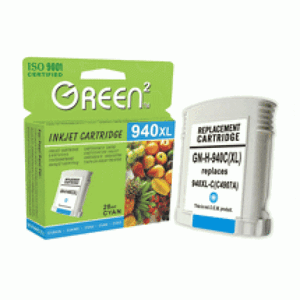 Green2 GN-H-940C(XL)-C, HP 940XL-C (C4907A) Compatible, 28ml, Cyan: HP Green2 GN-H-940C(XL)-C, HP 940XL-C (C4907A) Compatible, 28ml, Cyan: HP