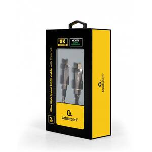 Кабель HDMI to HDMI 2m, 8K UHD, Cablexpert CCBP-HDMI8K-2M