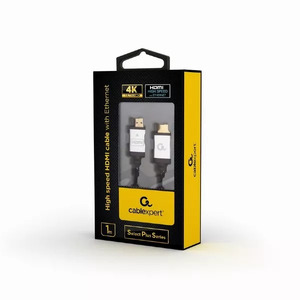 Кабель HDMI to HDMI with Ethernet Cablexpert Select Plus Series, 1m Кабель HDMI to HDMI with Ethernet Cablexpert Select Plus Series, 1m