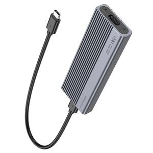 Карман для M.2 SSD - HOCO HB47A  metal gray