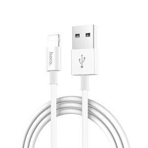 Hoco Lightning cable, X23, Skilled, White