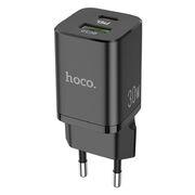 Зарядное устройство Hoco N13 Bright PD30W+QC3.0 charger (EU) Black