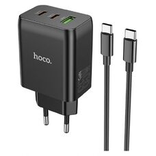 Зарядное устройство HOCO N18 Phenomenon EU black набор с кабелем