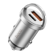 Автомобильное зарядное устройство HOCO NZ10 Handy silver