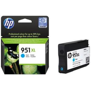 HP 951XL Cyan Officejet Ink Cartridge, for Officejet Pro 8100/8600 Pri