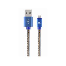 Кабель Lightning 8-pin/USB2.0, 2m Cablexpert CC-USB2J-AMLM-2M-BL Blue Jeans