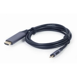 Кабель Type-C на HDMI - 1.8m - Cablexpert CC-USB3C-HDMI-01-6, Space Grey