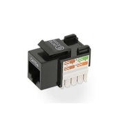 Keystone Jack RJ-45 cat.5E, KJ5-01, 110 Type, Black Keystone Jack RJ-45 cat.5E, KJ5-01, 110 Type, Black