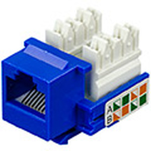 Keystone Jack RJ-45 cat.5E, KJ5-01, 110 Type, Blue
