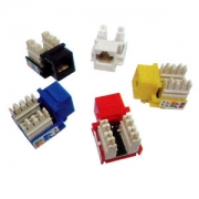 Keystone Jack RJ-45 cat.5E, KJ5-01, 110 Type, Yellow Keystone Jack RJ-45 cat.5E, KJ5-01, 110 Type, Yellow