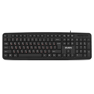 Клавиатура SVEN KB-S230, Splash proof, Black, USB Клавиатура SVEN KB-S230, Splash proof, Black, USB