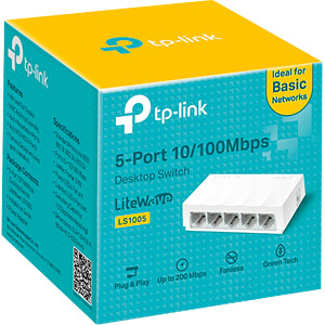 Коммутатор 5-портовый Tp-Link LS1005 LiteWave Коммутатор 5-портовый Tp-Link LS1005 LiteWave