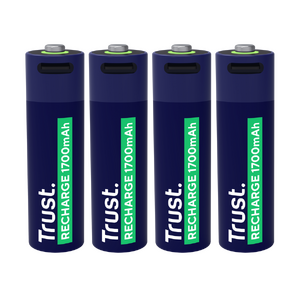 Комплект аккумуляторов Trust USB-C  AA 1700 mAh, 4 Pack