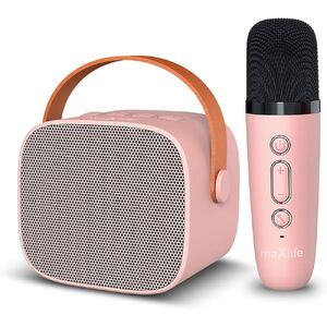 Микрофон для караоке с Bluetooth-колонкой Maxlife MXKS-100, Pink Микрофон для караоке с Bluetooth-колонкой Maxlife MXKS-100, Pink