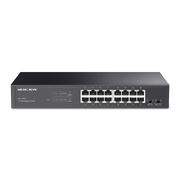 Гигабитный коммутатор MERCUSYS MS116GS, 16-Port Gigabit Гигабитный коммутатор MERCUSYS MS116GS, 16-Port Gigabit