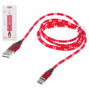Кабель Micro-USB XO Brainded NB55, Red Кабель Micro-USB XO Brainded NB55, Red