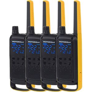 Motorola Talkabout T82 Extreme quad-pack, Black/Yellow