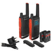 Рации Motorola Talkabout T82 twin-pack+charger , Black/Orange Рации Motorola Talkabout T82 twin-pack+charger , Black/Orange