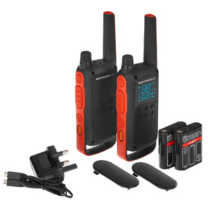 Рации Motorola Talkabout T82 twin-pack+charger , Black/Orange