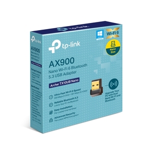 Нано USB-адаптер Wi-Fi 6 и Bluetooth 5.3 TP-Link Archer TX10UB Nano (AX900)