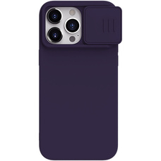 Чехол Nillkin Apple iPhone 15 Pro Max, CamShield Silky Silicone, Dark Purpl