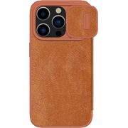 Чехол Nillkin Apple iPhone 15 Pro, Qin Pro Brown Чехол Nillkin Apple iPhone 15 Pro, Qin Pro Brown