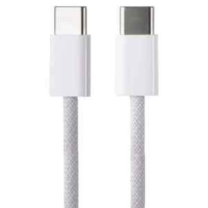 Оригинальный кабель Apple USB-C to USB-C Woven (1 м), Модель A2795, Белый