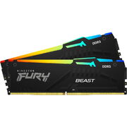 Память 64GB DDR5-5200MHz Kingston FURY Beast RGB (2x32GB), Black Память 64GB DDR5-5200MHz Kingston FURY Beast RGB (2x32GB), Black