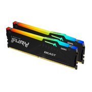 Память 64GB DDR5-5600MHz Kingston FURY Beast RGB (2x32GB), Black Память 64GB DDR5-5600MHz Kingston FURY Beast RGB (2x32GB), Black