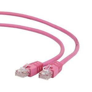 Patch Cord     3m, Pink, PP12-3M/RO, Cat.5E, Gembird, molded strain re