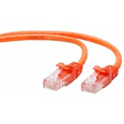 Patch Cord Cat.5E, 2m, Orange, molded strain relief 50u" plugs