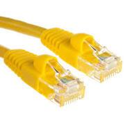 Patch Cord Cat.5E, 3m, Yellow, molded strain relief 50u" plugs