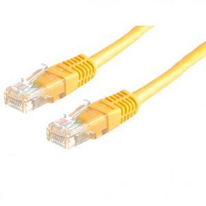 Patch Cord Cat.5E, 5m Yellow, molded strain relief 50u" plugs