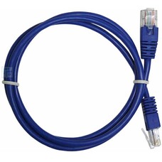 Patch Cord Cat.6, 2m, Blue, molded strain relief 50u" plugs, PP6- Patch Cord Cat.6, 2m, Blue, molded strain relief 50u" plugs, PP6-